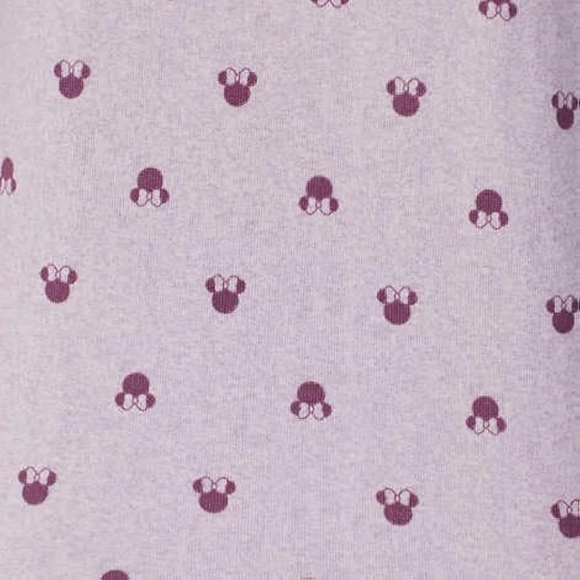 Disney Minnie Mouse Print Pajama Set Discontinued Plus 3X 24-26 Purple NEW - Picture 4 of 4